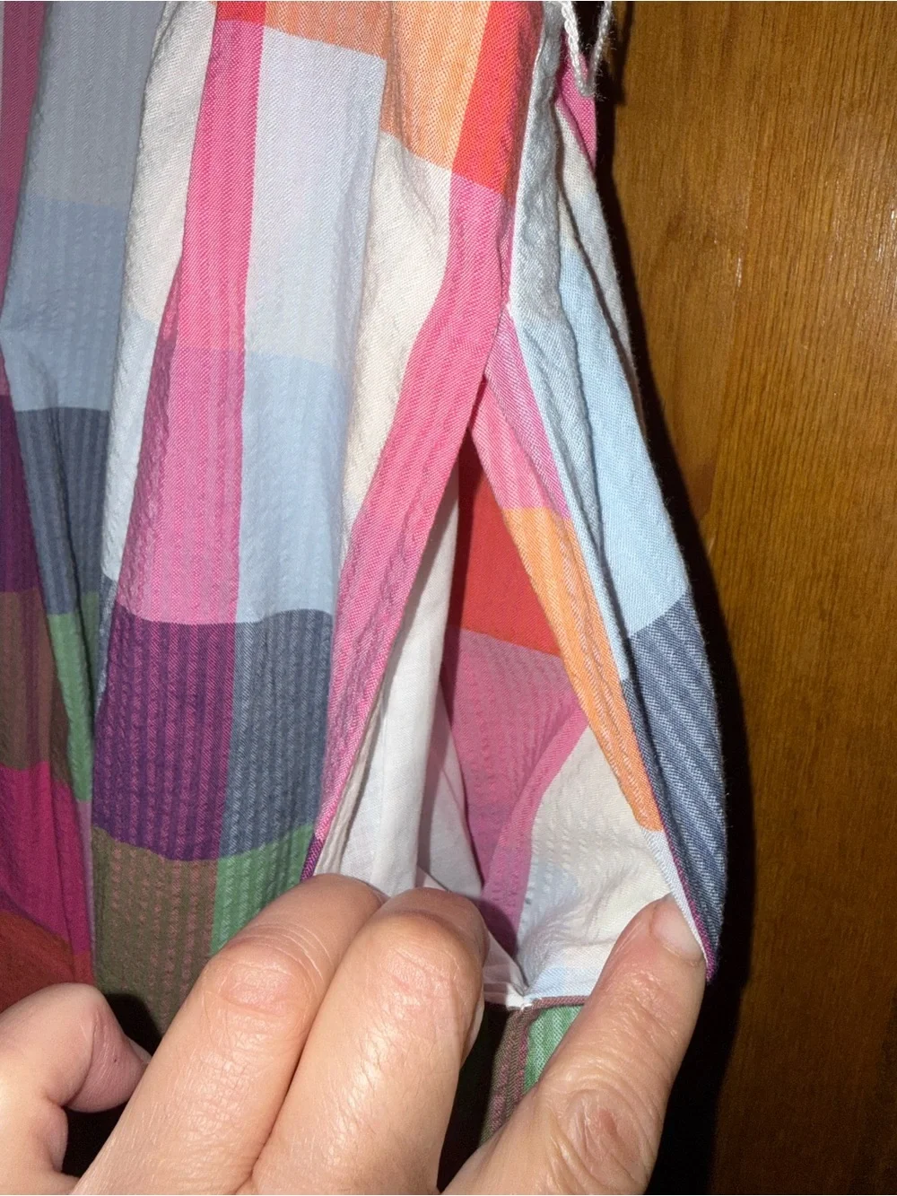 EUC Kate Spade x Target madras plaid midi dress w/tie belt worn 1x size medium - Picture 7 of 13